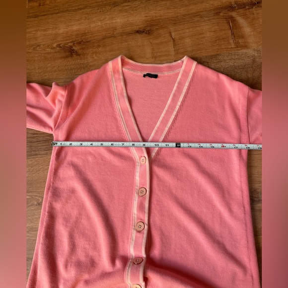 Talbots womens cardigan sweater pink XS preppy V neck buttons academia old money - Picture 8 of 9